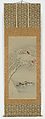 Mandarin Ducks in Snowy Landscape, Matsumura Keibun (Japanese, 1779–1843), Hanging scroll; ink and color on silk, Japan